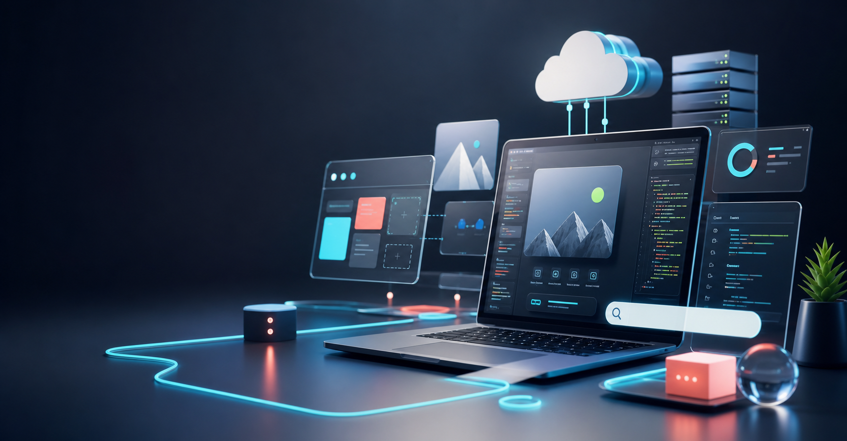CodeinGuru digital workspace for web design, full stack development, domain setup, and hosting support